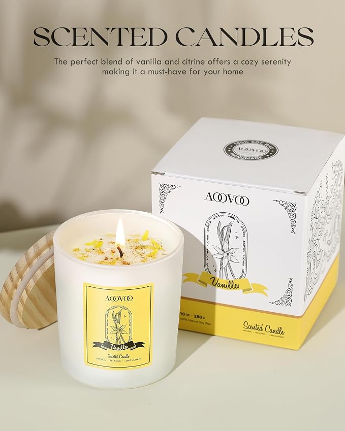 AOOVOO Vanilla Scented Candles for Women - Image 6