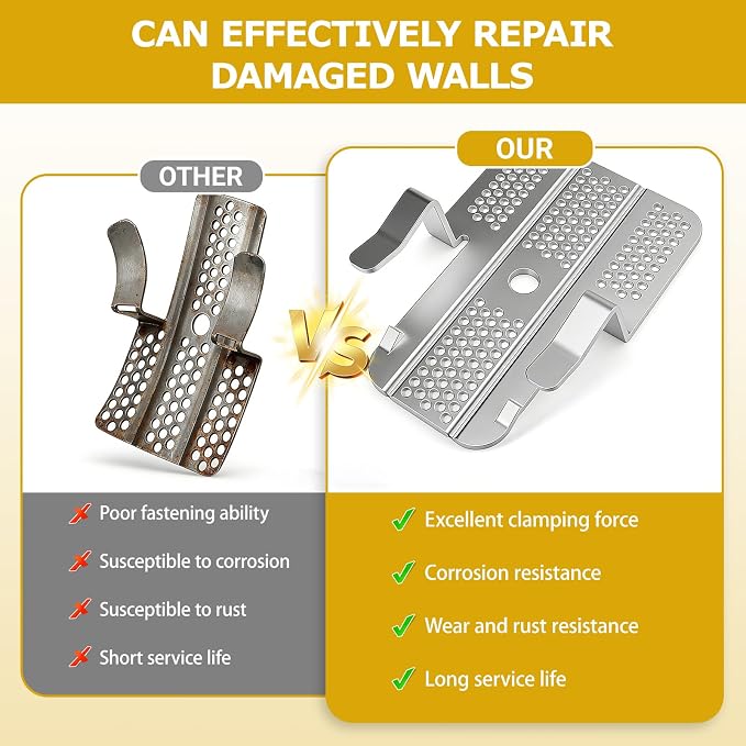 20 Pack Drywall Repair Clips, 1/2 inch Drywall Fastener Clip - Image 4