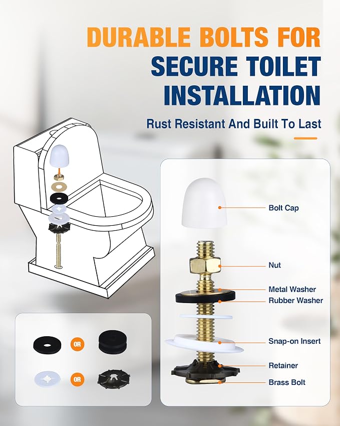 Jamini Toilet Flange Kit with 1.57in Wax Ring – Fix Leaks and Provide Strong - Image 6