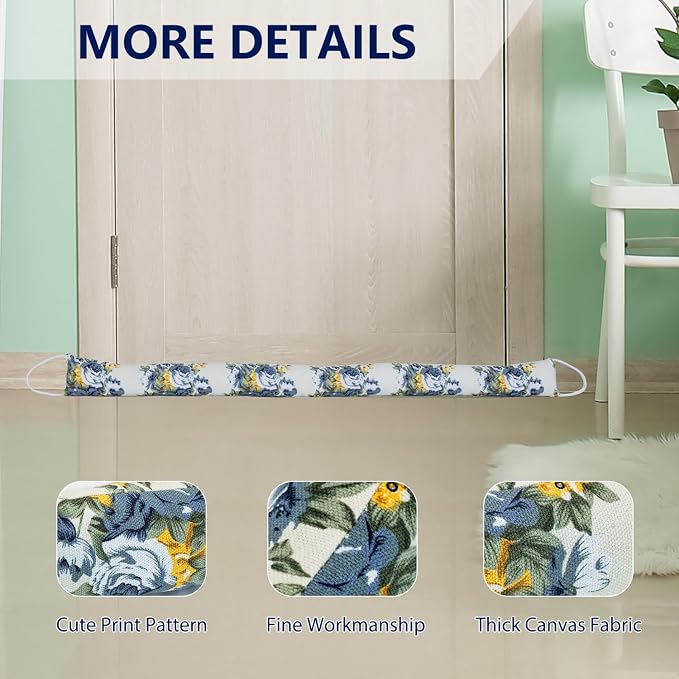 2 Pack 32 Inch 2.8 Inch Wide Slim Under Door Blocker Door Draft Stopper - Image 5