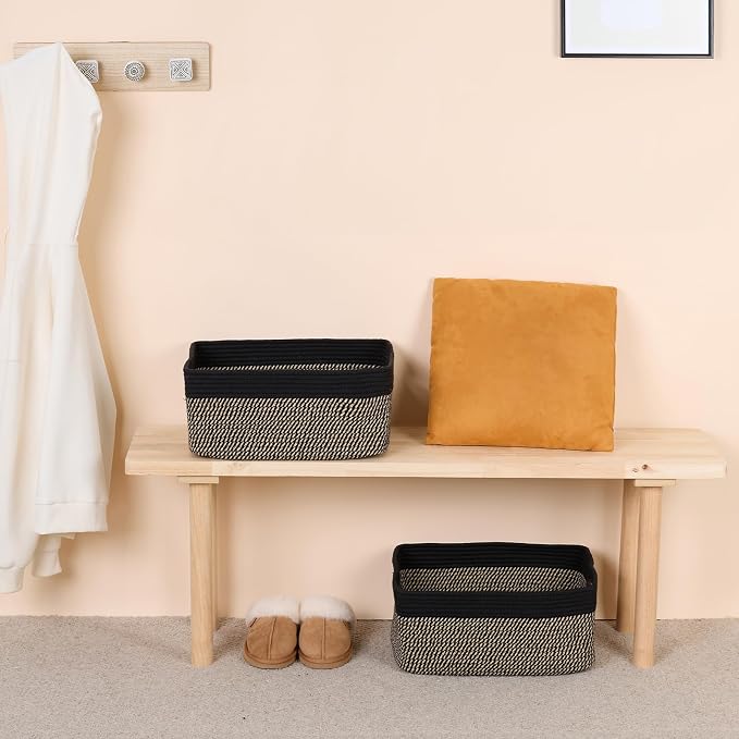 MiniArk Large Storage Baskets for Organizing, Baby Nursery, Toy Bins Box - Image 6