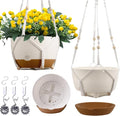 3 Pack 8/10/12 Inch Hanging Planters by Montresor