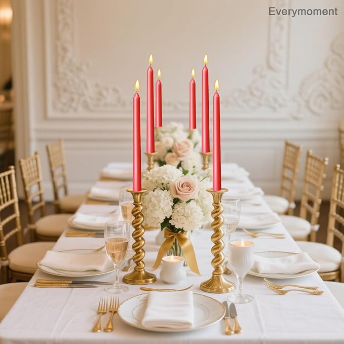 Everymoment Red Taper Candles - Image 6