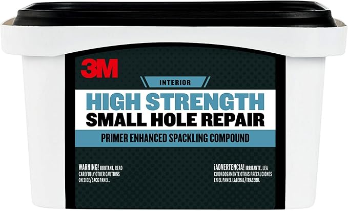 3M High Strength Spackling Compound, 32 oz., Small Hole Repair Primer Enhanced by Unknown