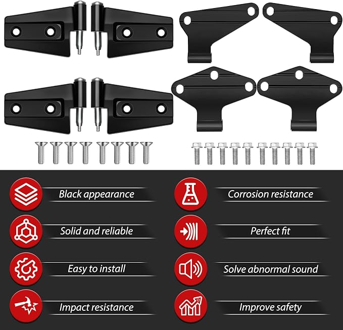 Jeep Wrangler JK 2 Door Hinge Assembly Kits - Image 4