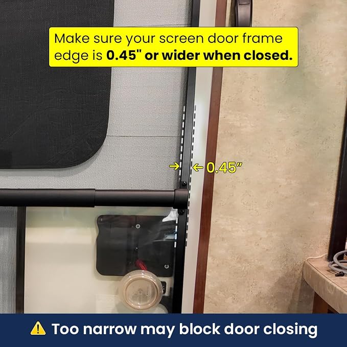 RV Screen Door Handle, Reinforced Protector Grab Bar - Image 5