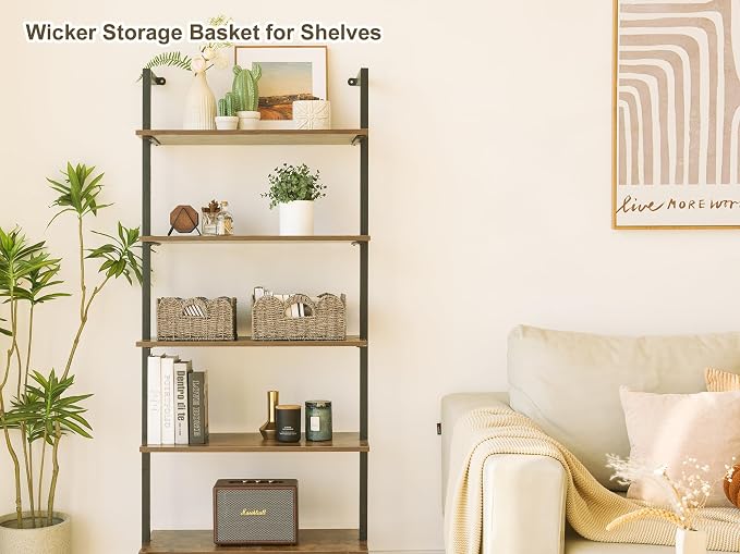 StorageWorks Scalloped Wicker Basket, Hand-woven Rattan Baskets - Image 7