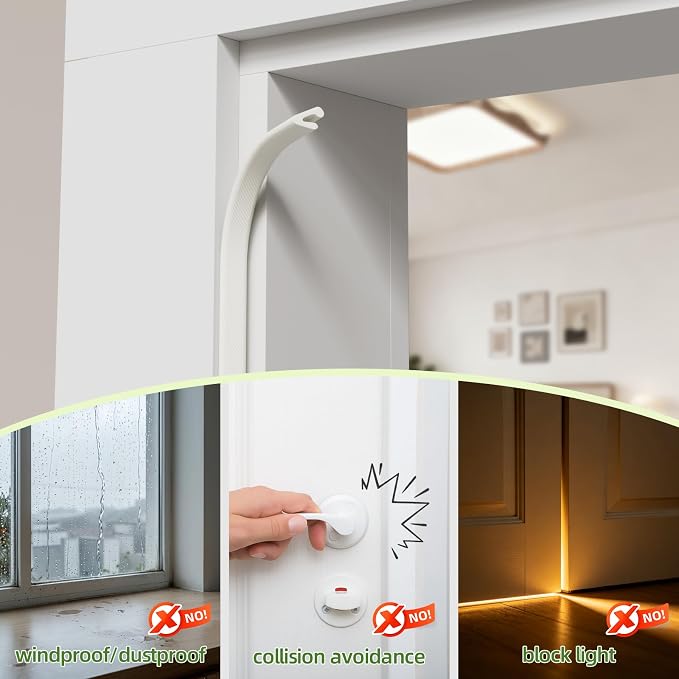 19.7ft V-Shape Foam Weather Stripping Door Frame Seal Strip, Soundproofing - Image 9