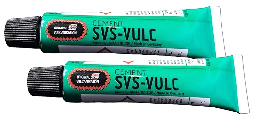2 Tubes of Rema SVS-Vulc Tube Patch Vulcanizing Cement 5 gram by Unknown
