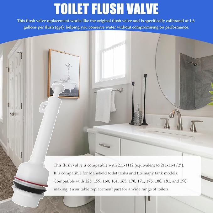 Toilet Flush Valve Replacement Compatible - Image 7