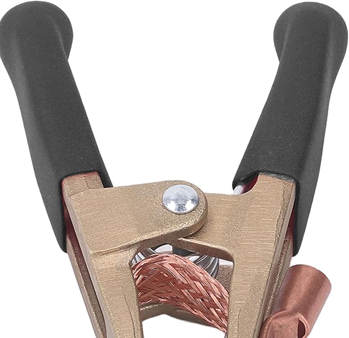 Grounding Work Clamp, Wear Resistant Anti Oxidation Welding Ground Clamp Brass - Image 2