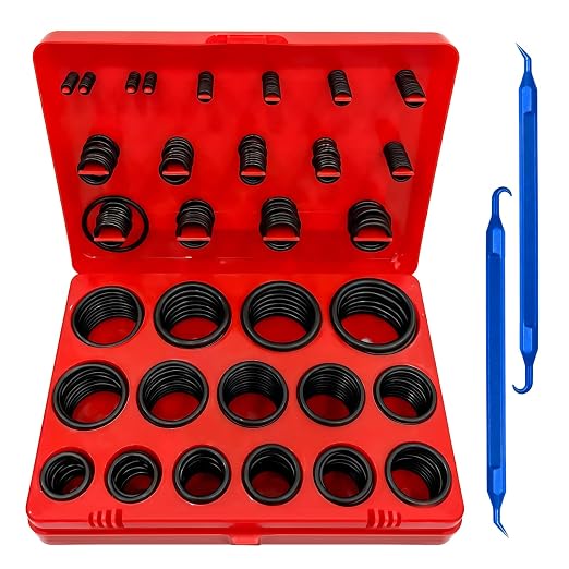 382 PCS O-Ring Assortment Kit, 30 Metric Sizes Nitrile Rubber O Rings, by GoalMad