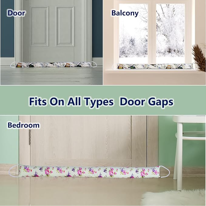 2 Pack 32 Inch 2.8 Inch Wide Slim Under Door Blocker Door Draft Stopper - Image 7