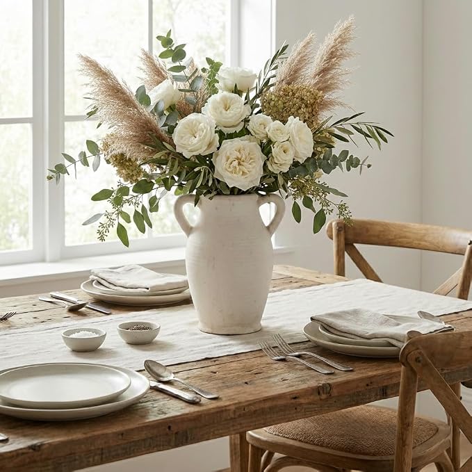 Emotionally Grounded Vase, Vaseking Large Ceramic Rustic Vase - Image 8