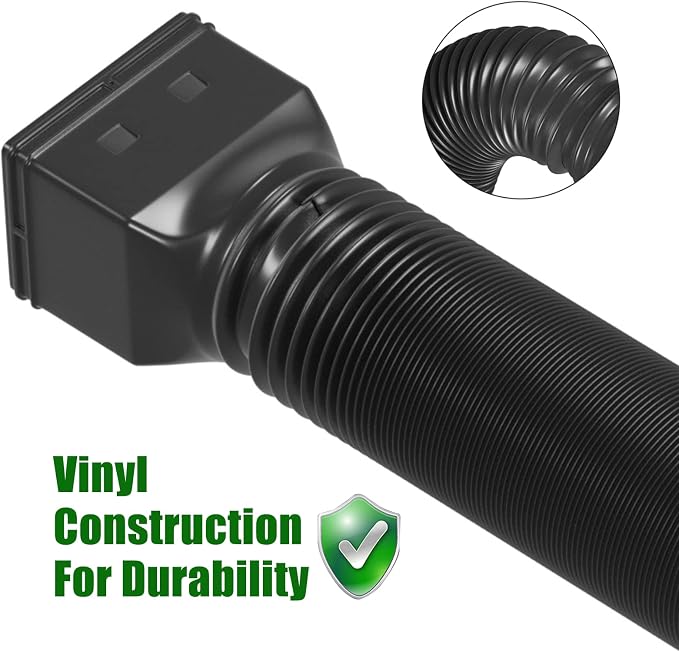 2 Pack Rain Gutter Downspout Extensions Flexible, Down Spout Extender Diverter - Image 5