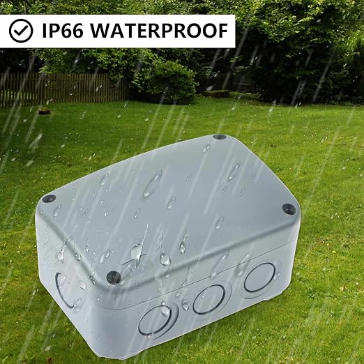 3PK Grey Weatherproof Electrical Project Boxes in Grey, 4.9 x 3.3 x 2.3 | - Image 4