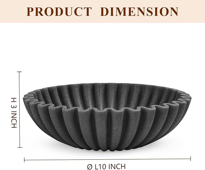 Large Decorative Bowl, Modern Handicraft Bowls - Image 2