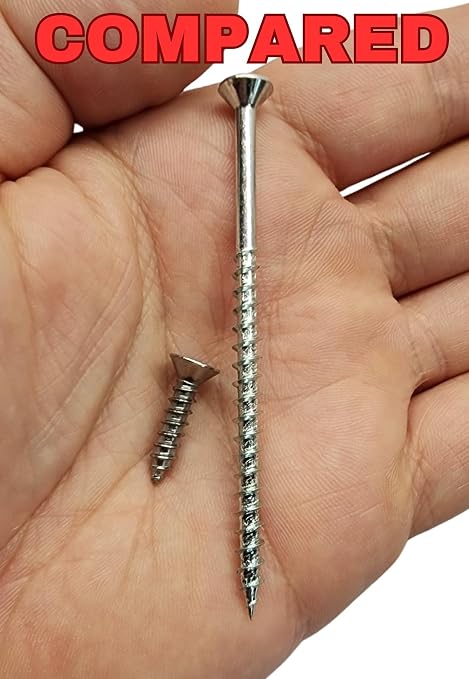 Reinforced Door Screw Kit for Strike Plates, Deadbolt Plates, and Hinges. - Image 5