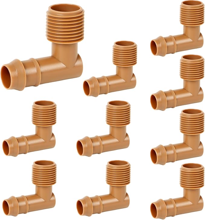 PVC to Drip Irrigation Adapter, 1/2" PVC Male Pipe Thread x 1/2" Drip by Unknown