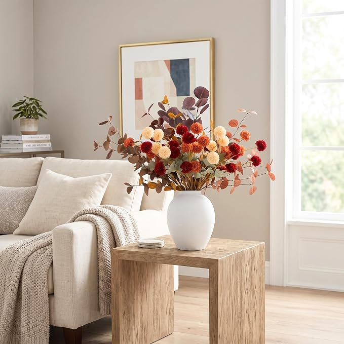 Orange Fall Flower Arrangement - Image 6