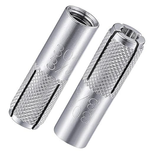 Wensilon 3/8"-16 Premium Stainless Steel Drop in Anchors Assortment, Knurled by Wensilon