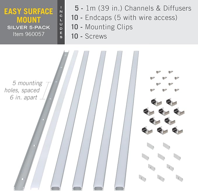 Armacost Lighting LED Tape Light Mounting Channel, Easy Surface Mount, - Image 6
