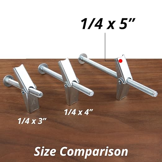 HASWARE Toggle Bolt Zinc Plated Steel and Wing Nut - Image 5