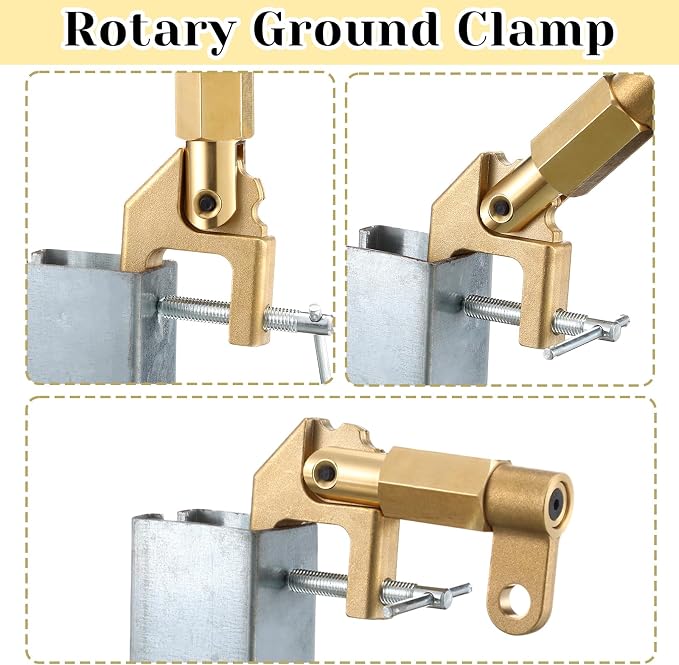 Pelopy Welding Ground Clamp Brass 0.87kg 600 Amp Ground Clamp Standard Solid - Image 5
