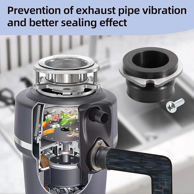 RQYEKDO Garbage Disposal Flex Coupler Anti Vibration Tailpipe Connector - Image 6