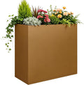 Corten Steel Planter Box 28"x12"x28", Tall Planter Box Outdoor | Large by Meyoppm