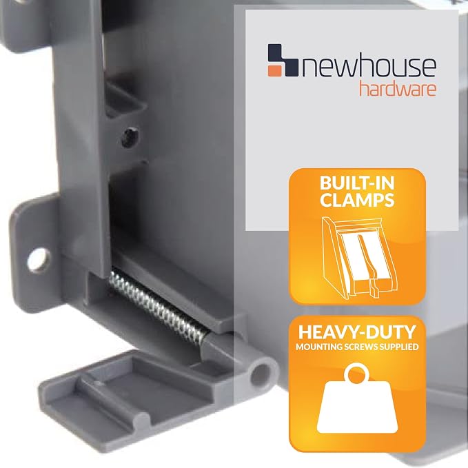 Newhouse Hardware 1-Gang PVC Old Work Electrical Outlet Box | 14 cu. in. - Image 5