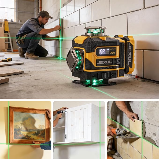 16 Line Laser Level, 4D Self Leveling Kit | - Image 8