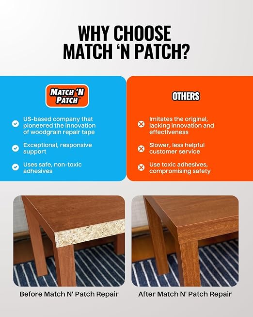 MATCH 'N PATCH Wood Grain Repair Tape - Image 6
