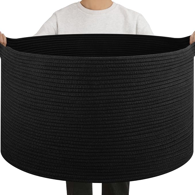 OIAHOMY 90L Extra Large Blanket Basket by MasterofSpaceOptimization