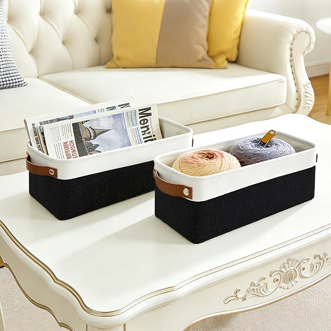 Small Fabric Storage Baskets, Decorative Basket - Image 4