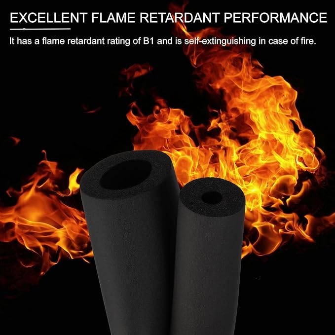PATIKIL 3-1/2" ID x 6.6Ft Pipe Insulation Foam Tubes, Pipe Cover Wrap Roll Bar - Image 3