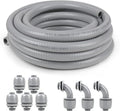 1-1/2 50ft Liquid-Tight Conduit and Connector Kit, Flexible Non Metallic Liquid by HoserememberElecoman