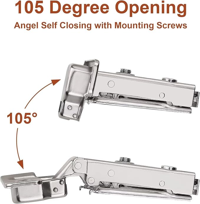 Probrico 16 Pairs Soft Closing Cabinet Hinges - Image 2
