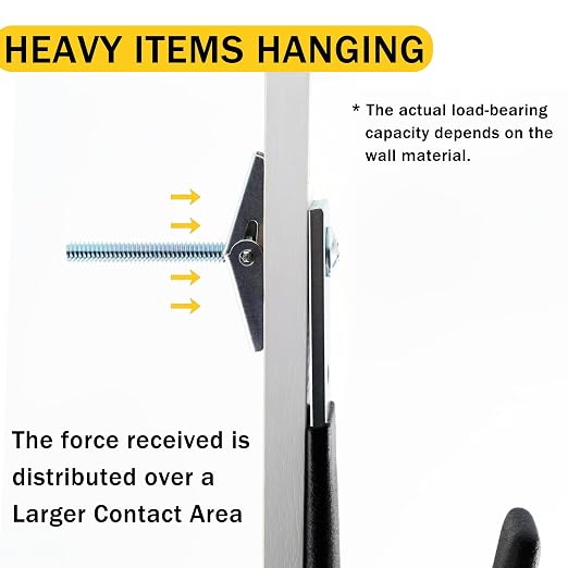 Toggle Bolts for Drywall 30 Sets, 3 Sizes Hollow Wall Anchors Kit - Image 4