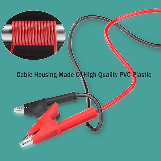 Alligator Clip to Alligator Clip Silicone Jumper Wire 12AWG | Dual-Ended - Image 3