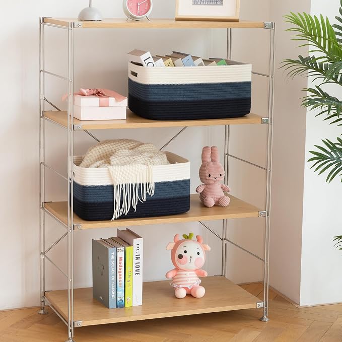 OIASKET Large Storage Basket for Organizing, Woven Rope Basket for Shelves - Image 6