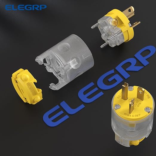 ELEGRP Lighted 20 Amp 125 Volt NEMA 5-20P 2 Pole 3 Wire Grounding Straight - Image 6