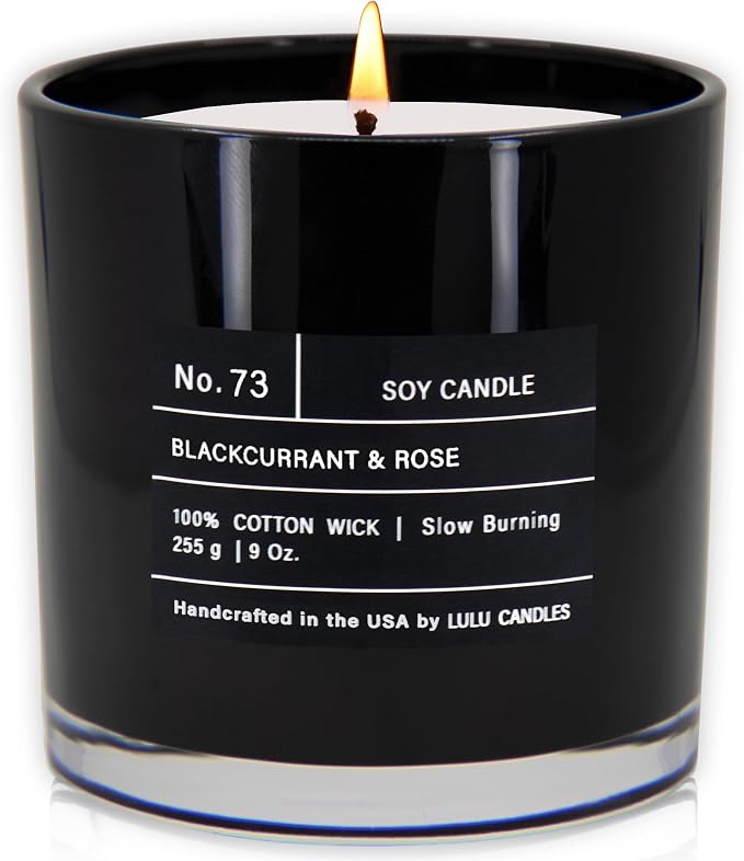 Lulu Candles | Blackcurrant & Rose | Smells Musky & Floral | Luxury Scented Soy - Image 2