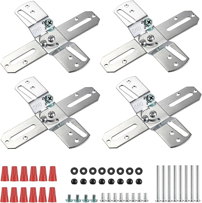 OwnMy 4PCS Rotatable Light Fixture Mounting Brackets Ceiling Fan Brackets | by OwnMy
