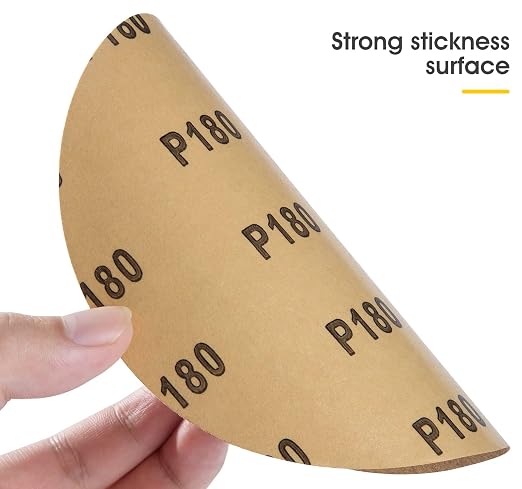 100 PCS 6 Inch PSA Sanding Discs 180 Grit Sticky-Back Sandpaper | Adhesive - Image 7