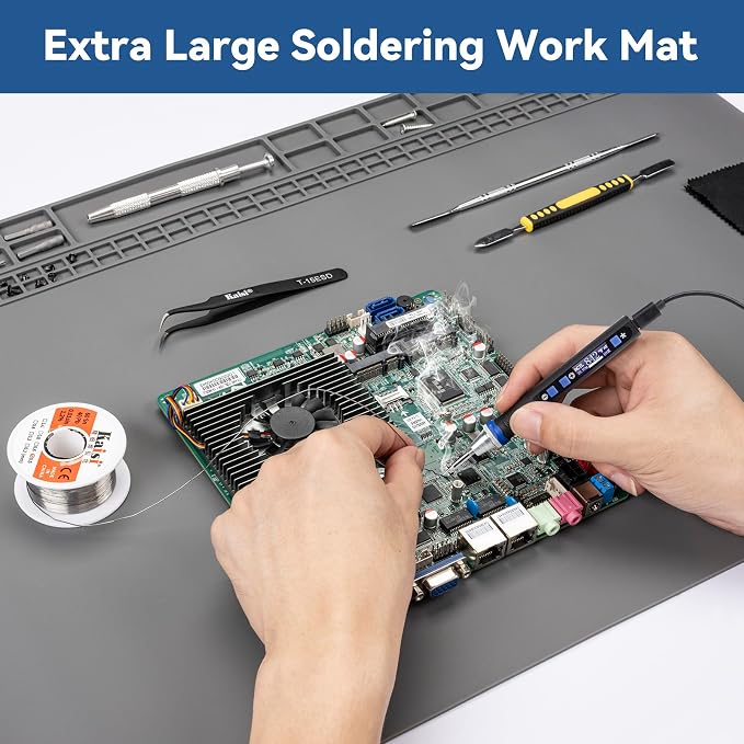 Kaisi Extra Large Soldering Mat, 932°F Heat Resistant Silicone Solder Mat - Image 3