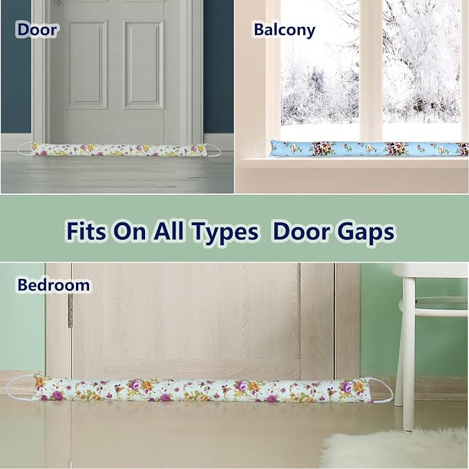 2 Pack 36 Inch 2.8 Inch Wide Slim Under Door Blocker Door Draft Stopper - Image 7