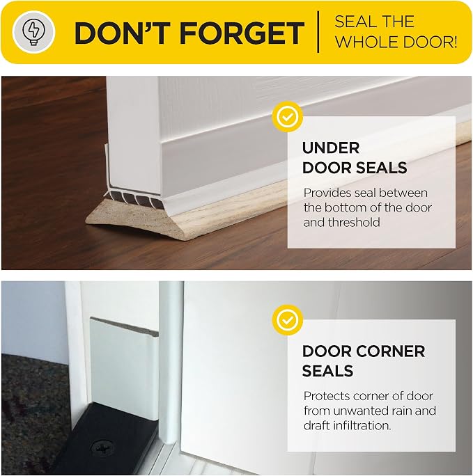 MD Building Door Seal Kit, 36in x 84in Screw-On Top and Sides | Energy - Image 3