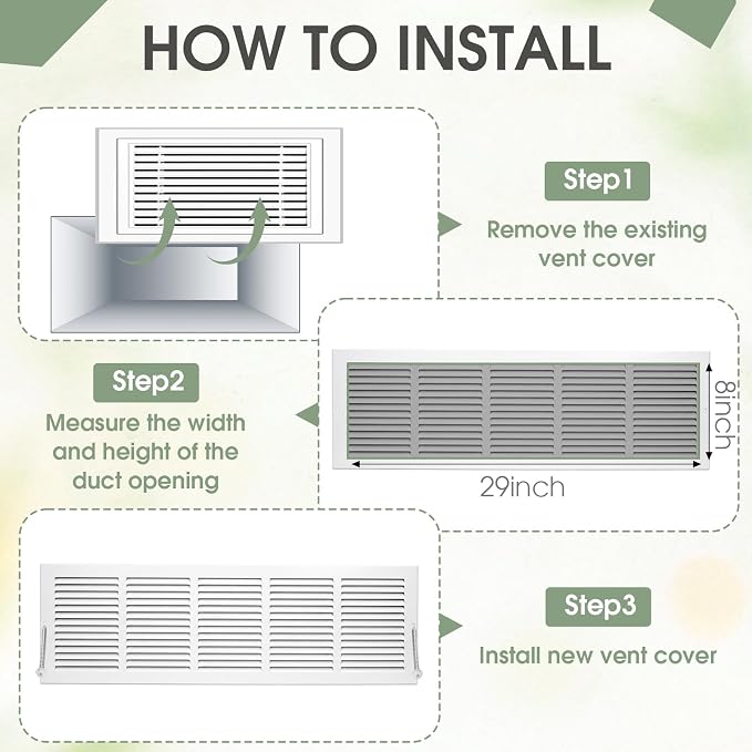 White 2 Pack Ceiling Vent Cover - Image 4