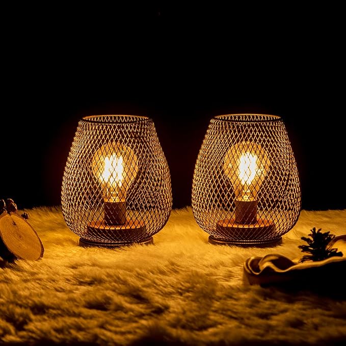 Set of 2 Rechargeable Lamp LED Table Lantern, Events - Image 9